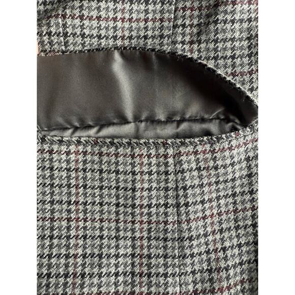 Pierre Balmain 100% Wool Single Breasted Houndstooth Blazer Jacket Mens 40R - Picture 8 of 9